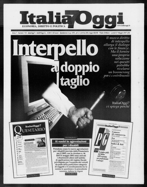 Italia oggi : quotidiano di economia finanza e politica